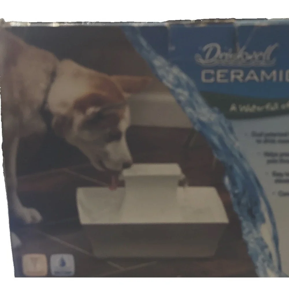 Petsafe Drinkwell 70‎ oz. Ceramic Pagoda Pet Fountain Bowl PWW00-13907